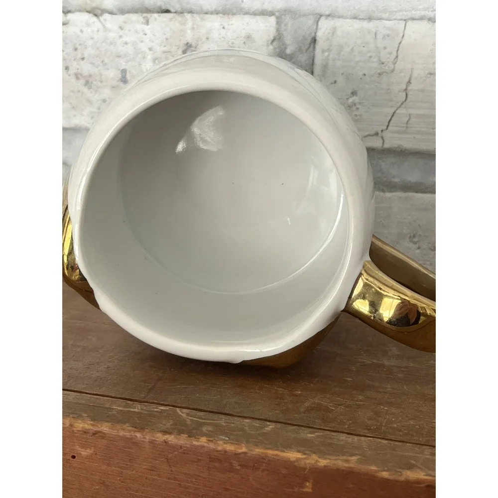 Puppy Dog Mug Gold & White Modern Expressions MUG‎ ONLY